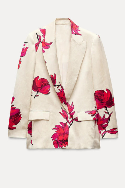 Nelly Baskılı Çiçekli Blazer Takım