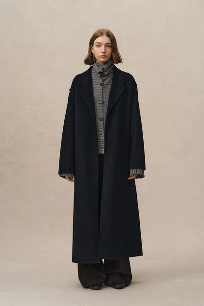 Billy Long Coat in Double Face Wool