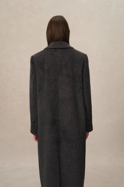 Deneb Long Coat in Alpaca Wool