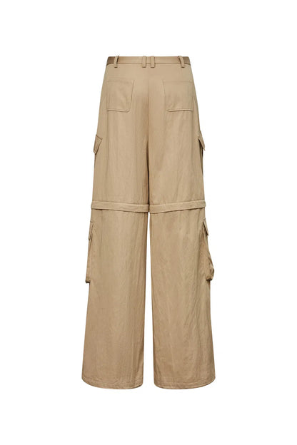 Daria Convertible Utility Pants in Cotton Blend