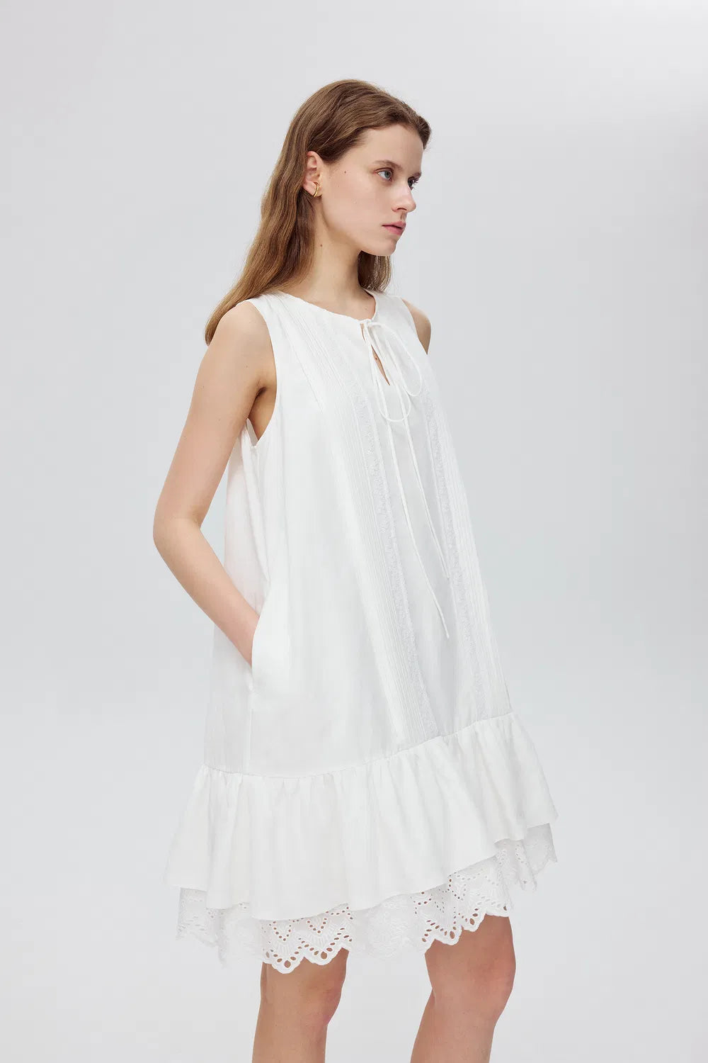 Emma Dress in Tencel Linen Blend