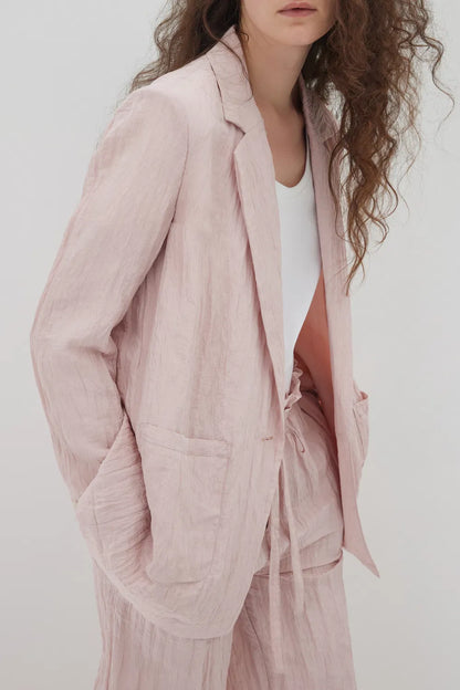 Millie Light Blazer in Ultralight Crepe