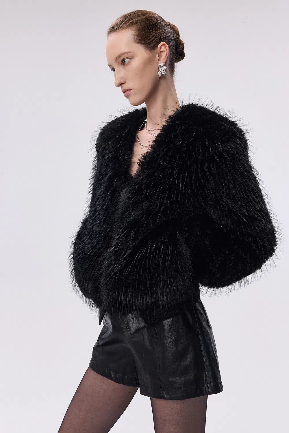 Ariana Jacket in Premium Double Coated Faux Fur