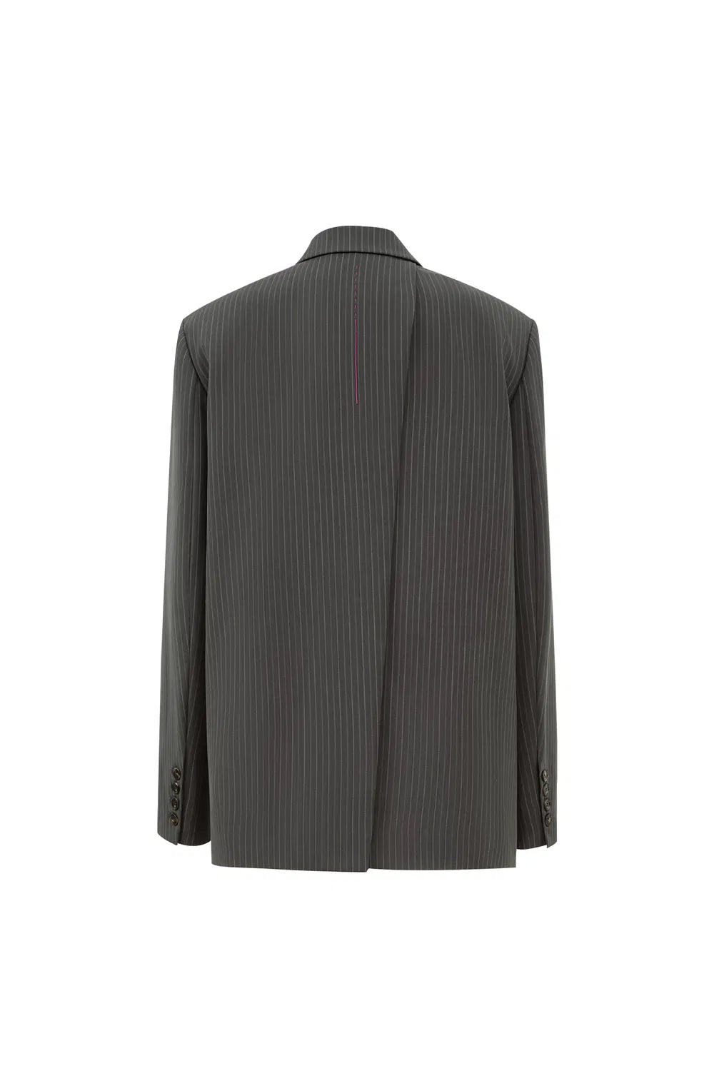 Hana Striped Blazer in Fine Worsted Wool