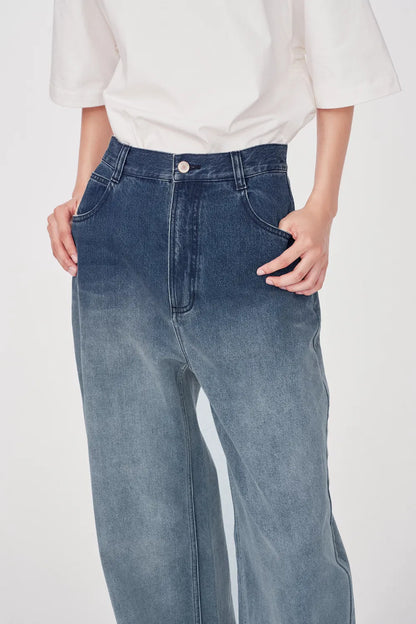 Andreas Gradient Wash Jeans in Cotton Denim