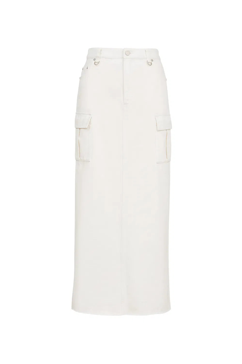 Lara Cargo Maxi Skirt in Cotton Denim