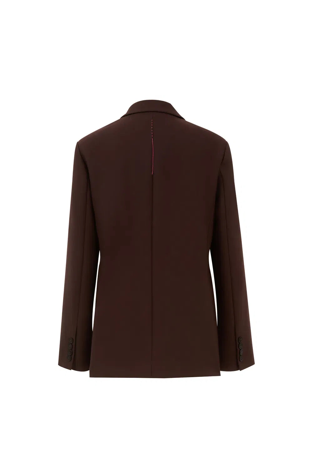 Babila Side Notched Lapel Blazer in Fine Wool Twill