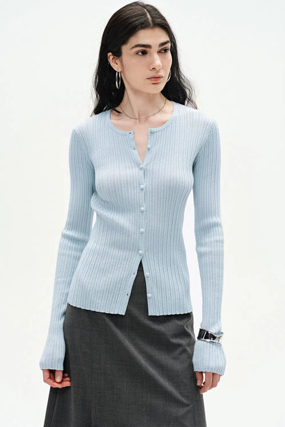 Emma Knit Cardigan in Cotton Blend