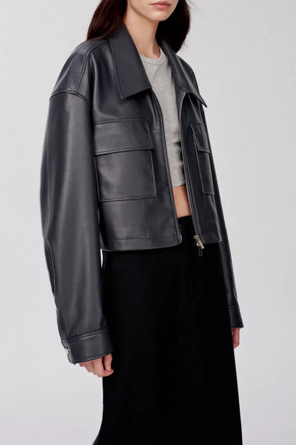 Danae Jacket in Vegan Leather