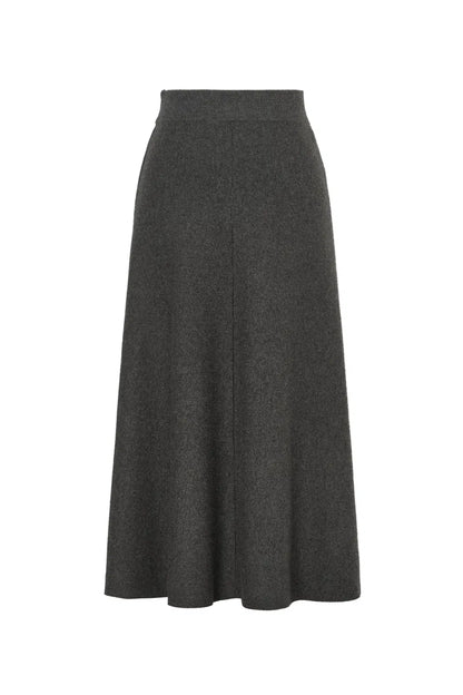 Zephyra Flared Skirt in Merino Wool Knit