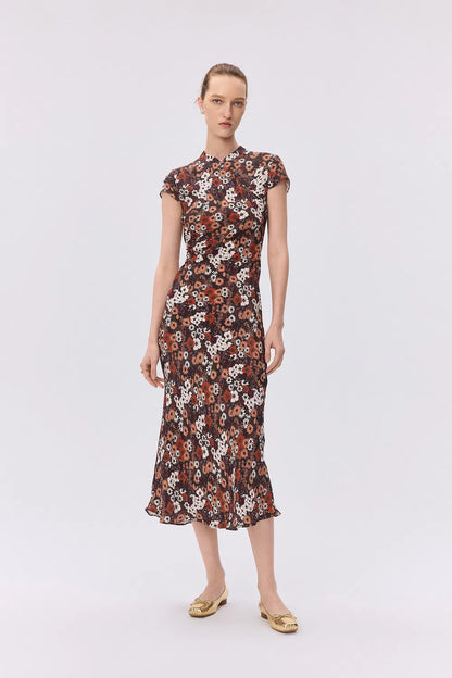 May Qipao Dress in Mulberry Silk Blend