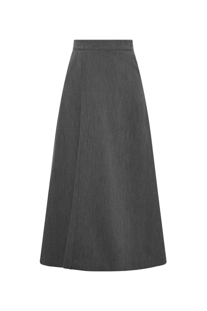 Milla Asymmetrical Skirt in Wrinkle-Resistant Fabric