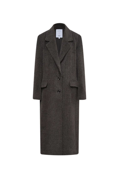 Deneb Long Coat in Alpaca Wool