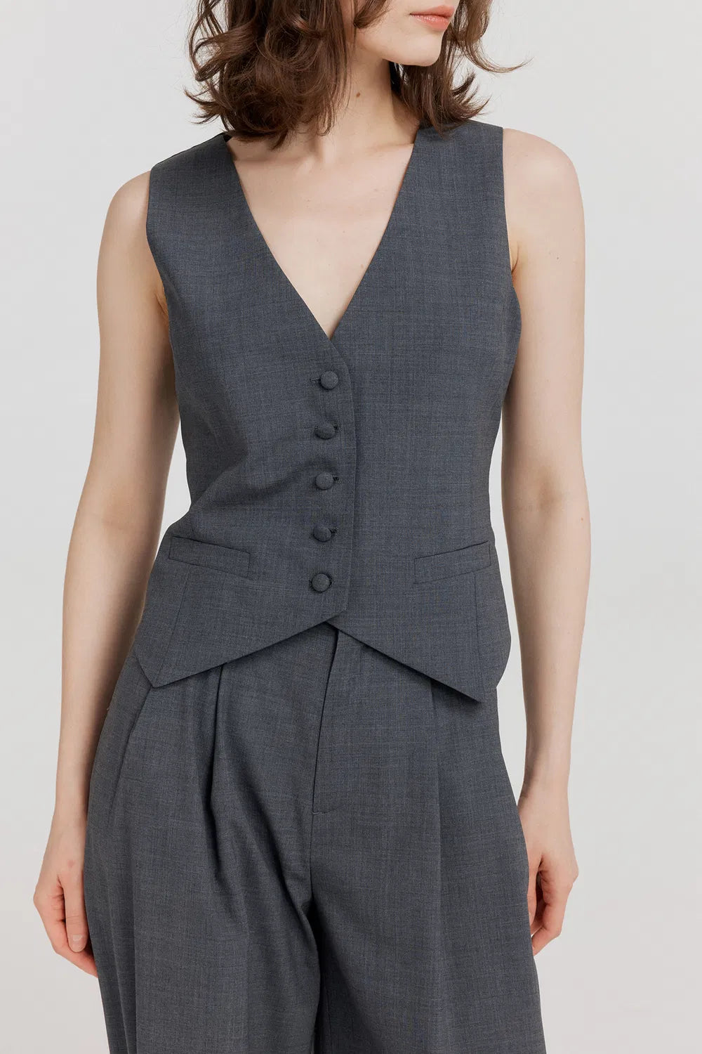 Axel Vest in Wool Blend