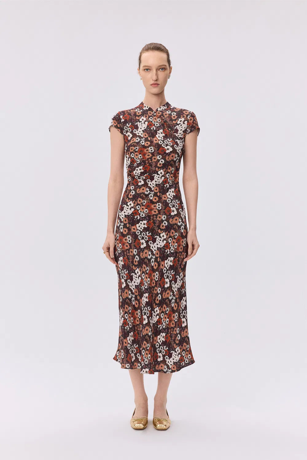 May Qipao Dress in Mulberry Silk Blend