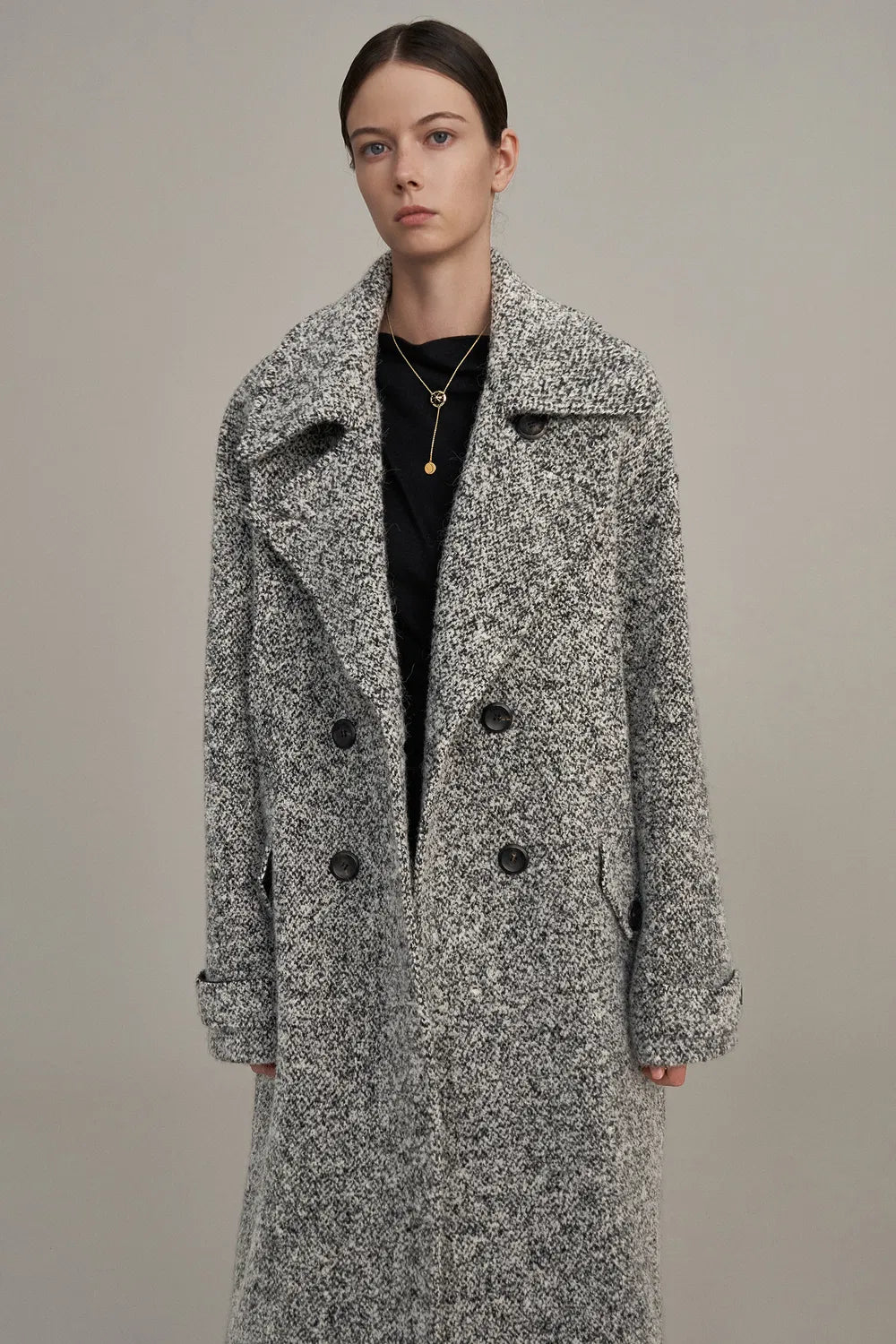 Daisy Coat in Ultralight Bouclé Wool