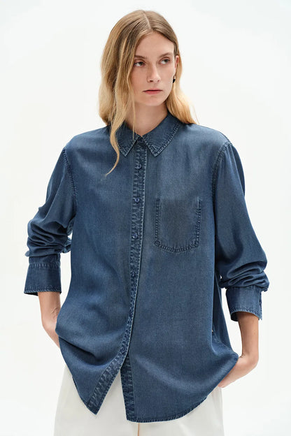 Willo Blue Tencel Denim Shirt