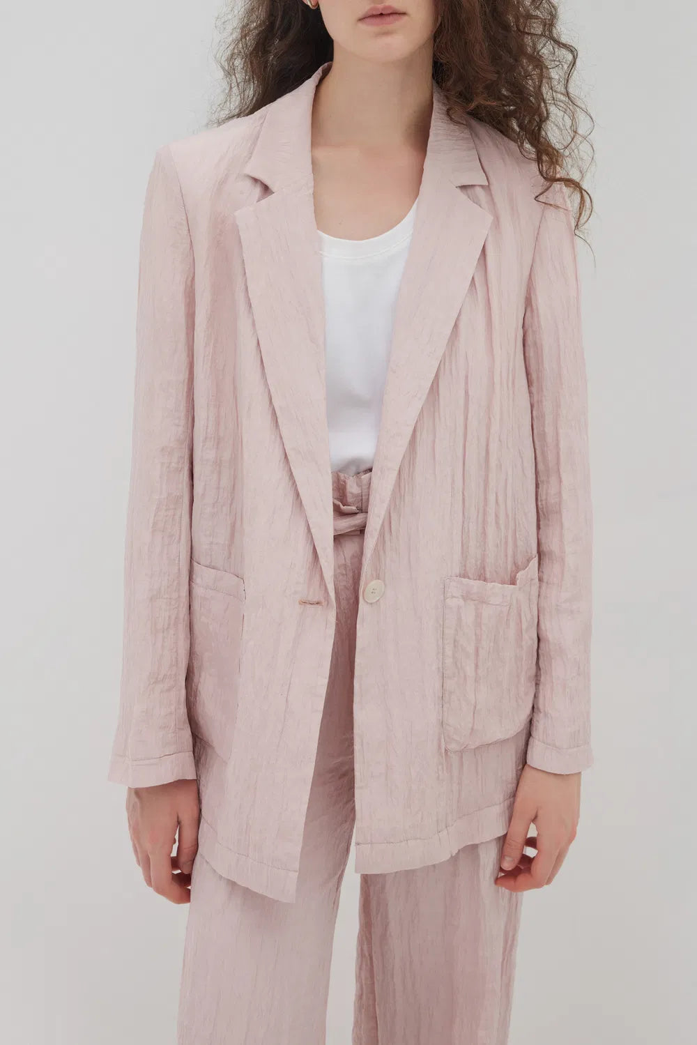 Millie Light Blazer in Ultralight Crepe