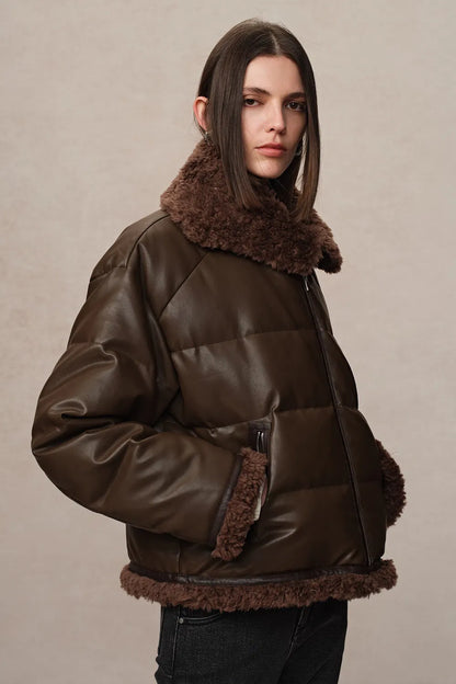 Faye Large Fur Collar Down Jacket