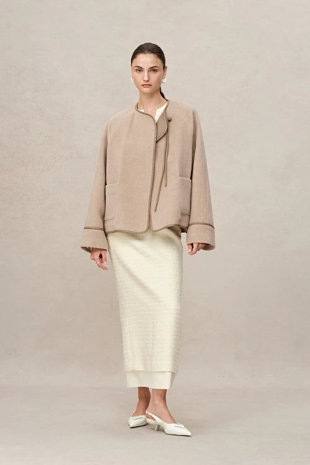 Halley Modern Oriental Jacket in Merino Alpaca Wool