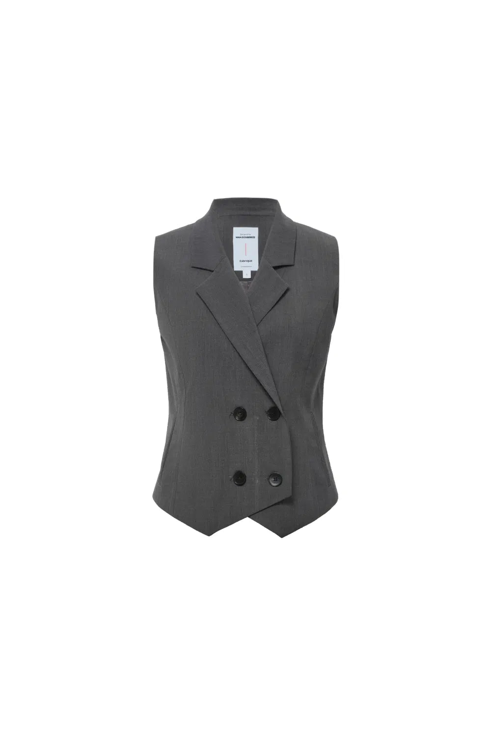 Vittoria Sleeveless Vest and Blazer Set in Wool Suiting