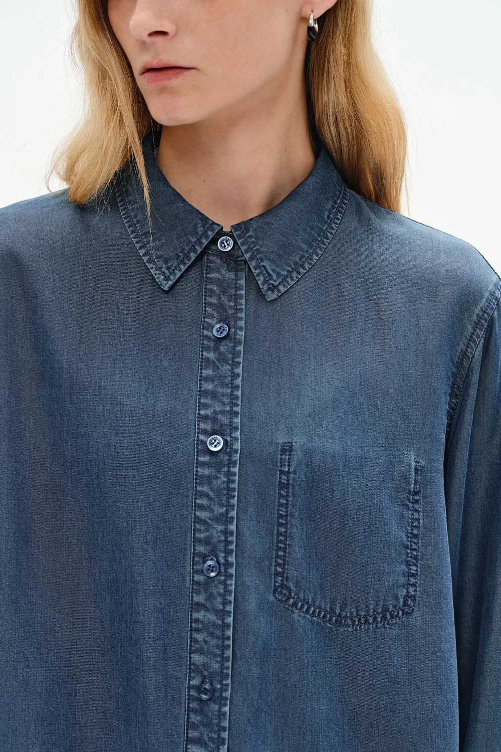 Willo Blue Tencel Denim Shirt