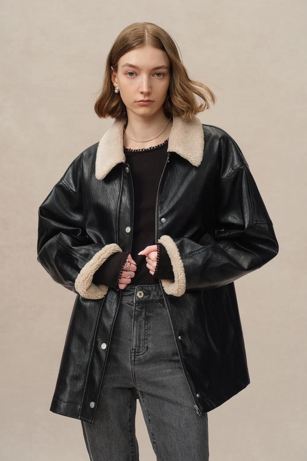 Courtney Jacket in Vegan Leather