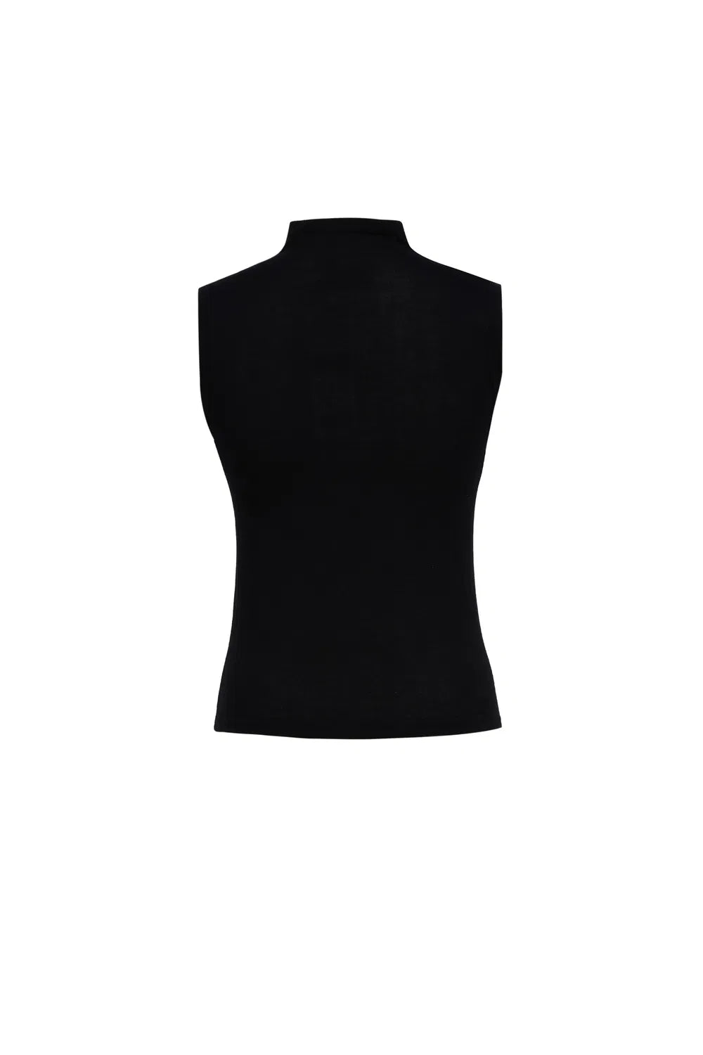 Anya Mock Neck Tank Top in Viscose Blend