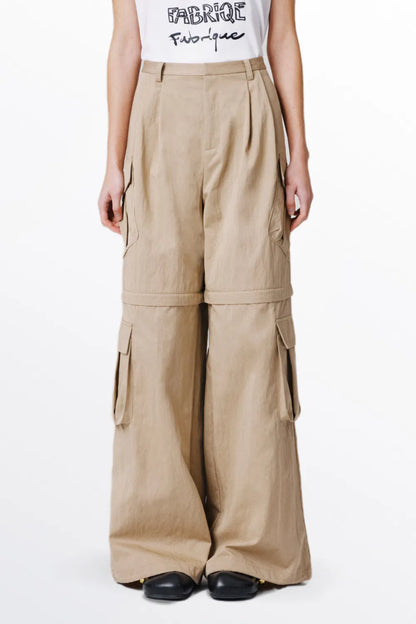 Daria Convertible Utility Pants in Cotton Blend