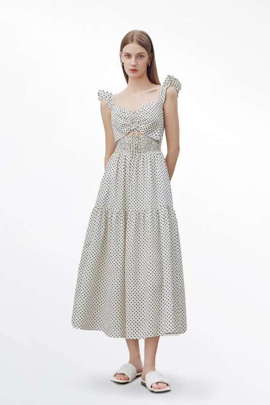 Paula Polka Dot Dress in Cotton