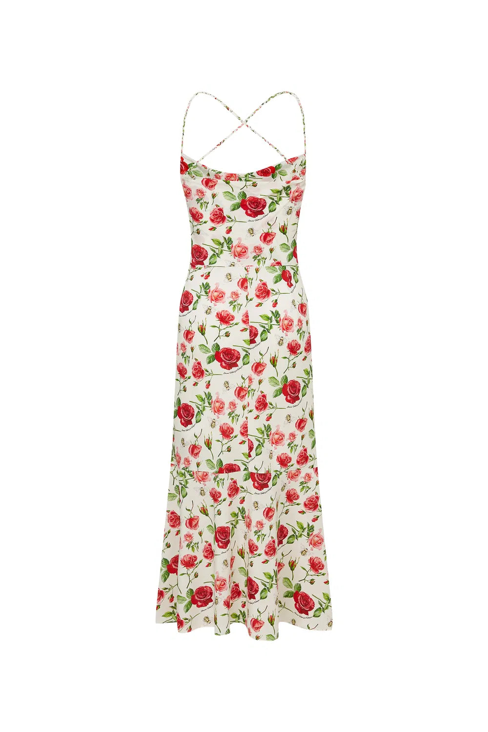 Martina Rosie Maxi Dress in Silk Crepe de Chine