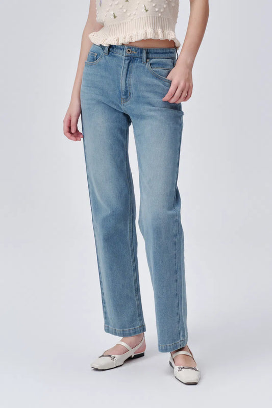 Nicola Handcrafted Detailing Straight Leg Jeans