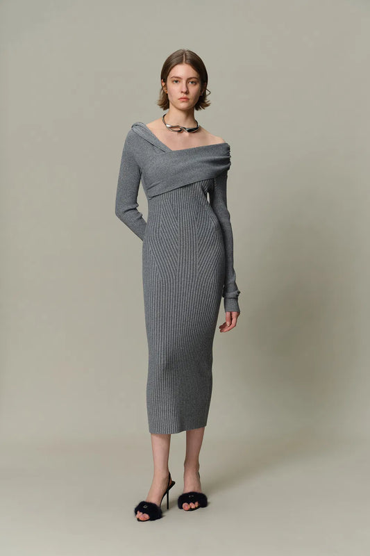 Veronica Fitted Dress in Anti-Pilling Knit