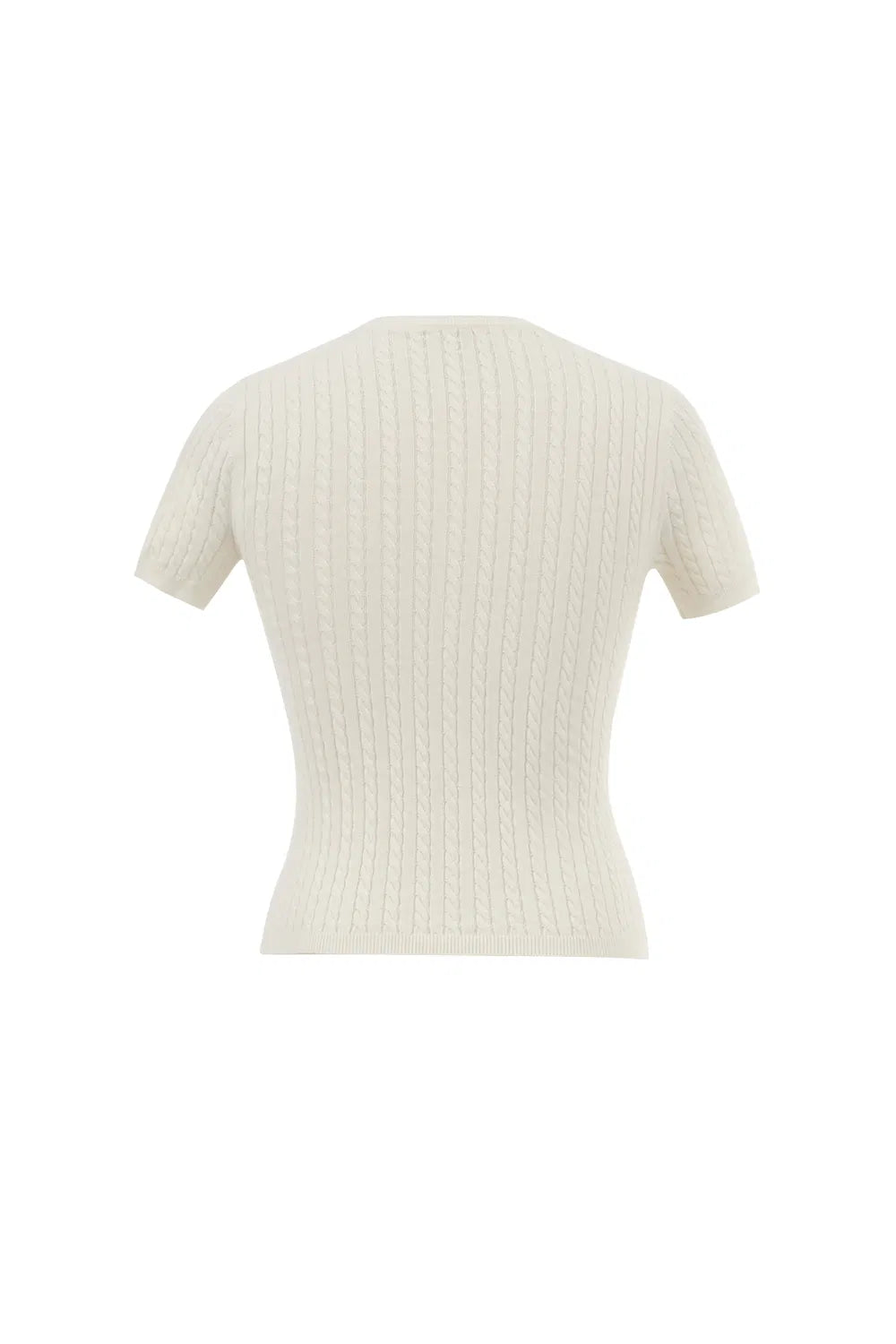 Lauren Cable Sweater in Merino Wool Knit