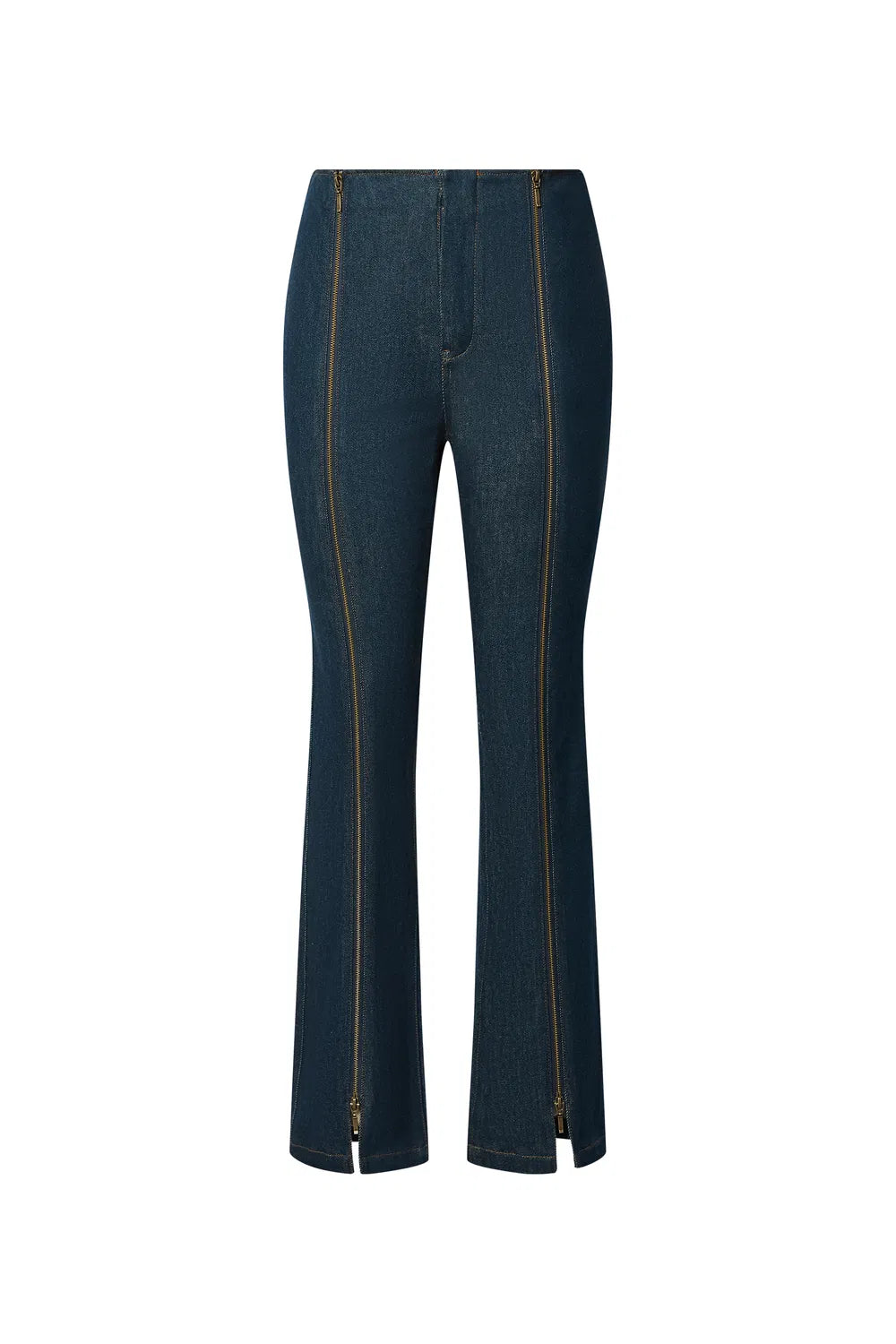 Antonio Zippered Pants in Tencel Denim