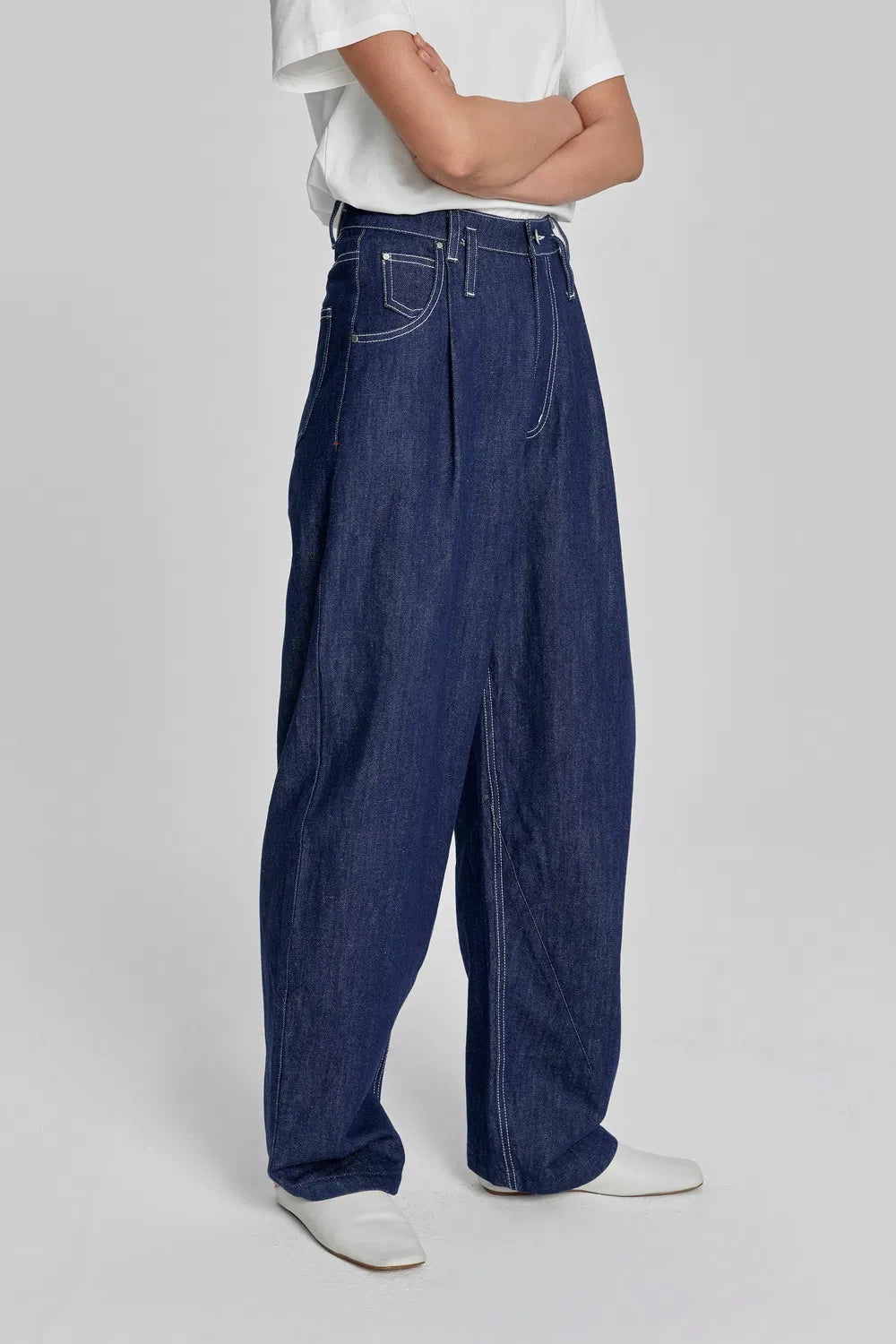 Classiq High-Waisted Denim Jeans in Cotton Blend