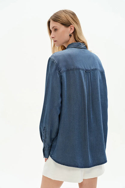 Willo Blue Tencel Denim Shirt