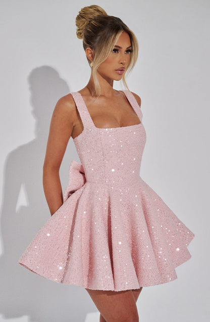 Alevna Dorothy Mini Elbise - Allık