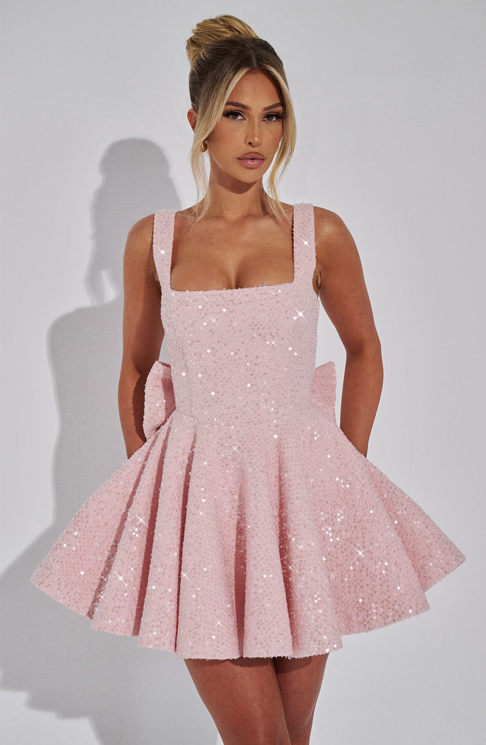Alevna Dorothy Mini Elbise - Allık