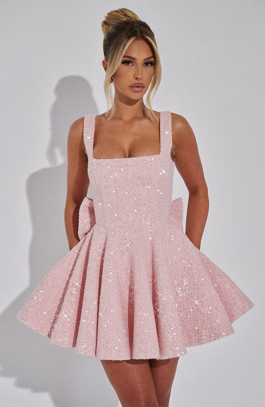 Alevna Dorothy Mini Elbise - Allık