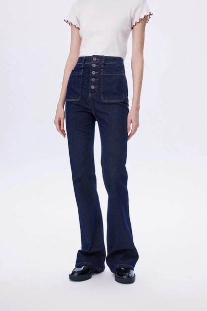 Keren Bootcut Jeans in Stretchy Denim