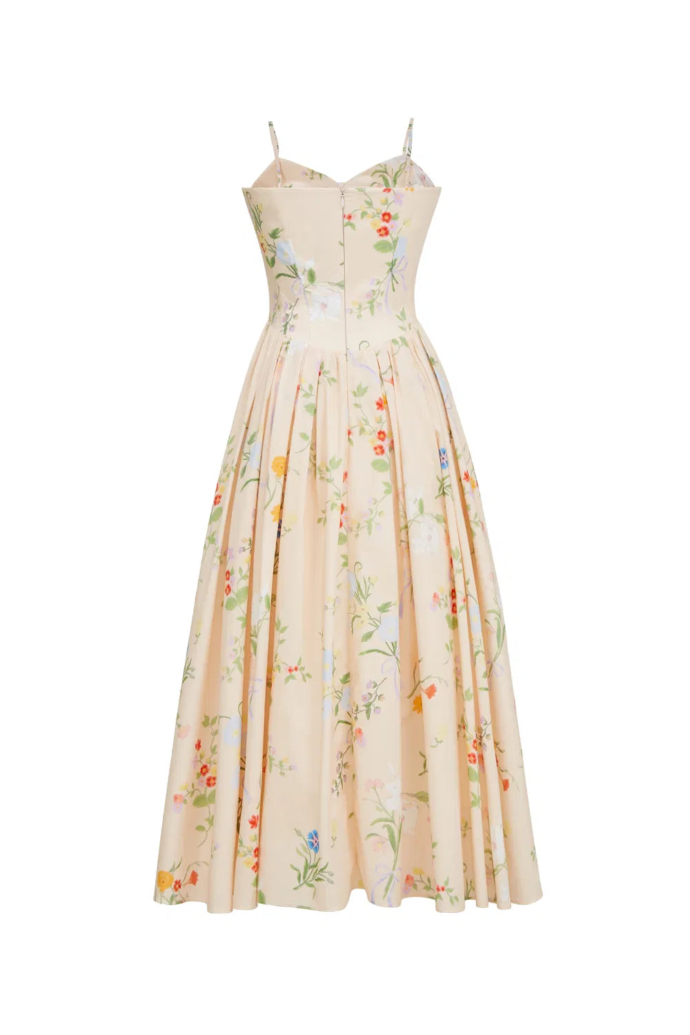 Marie Flora Printed Corset Dress in Cotton