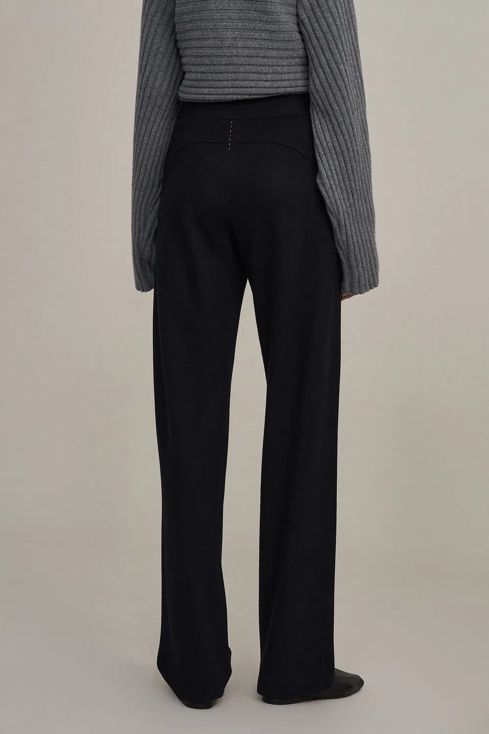 Astrid Straight Leg Suit Pants in Merino Wool Knit