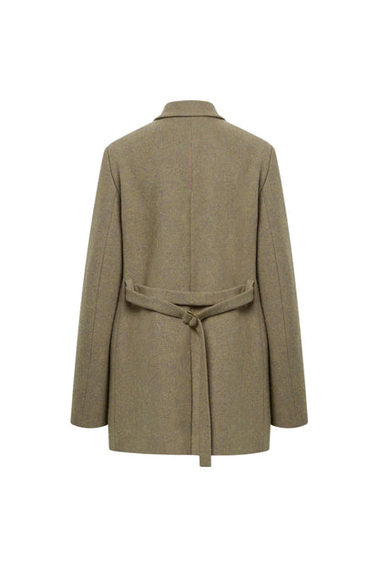 Fran Boxy Blazer in Wool Tweed