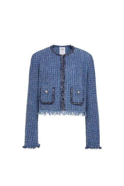 Celestine Jacket in Cotton Denim Tweed