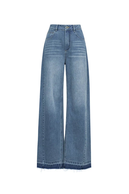 Echo Wide-Leg Jeans in Cotton Denim