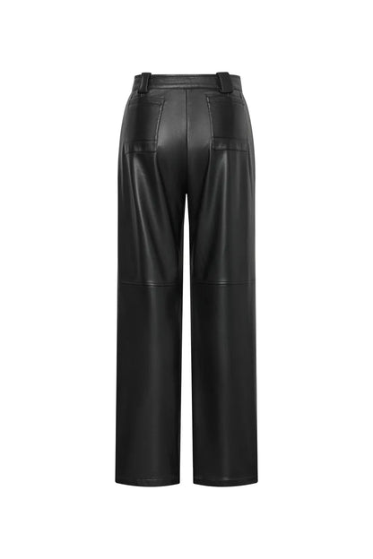 Aseana Cropped Pants in Vegan Leather