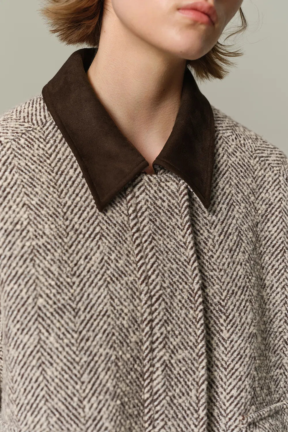 Dakota Tweed Baseball Jacket in Wool