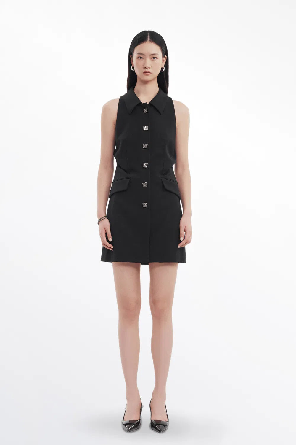 Leona Sleeveless Suit Dress in Wool