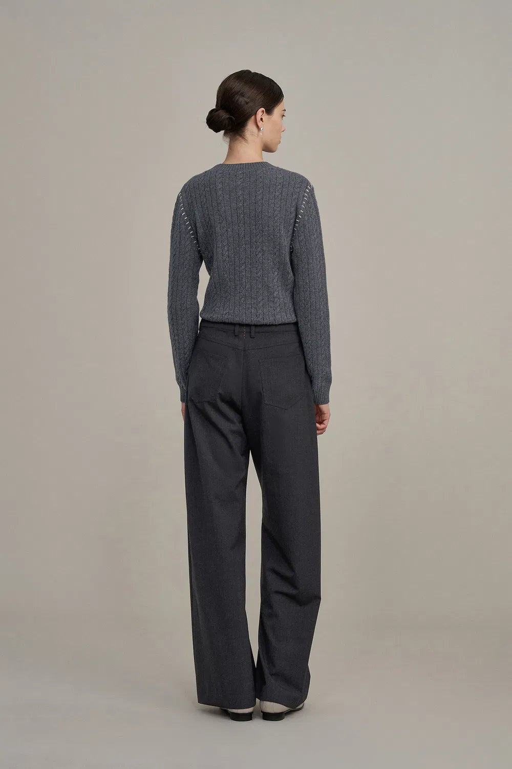 Elena Casual Trousers in Fine Wool